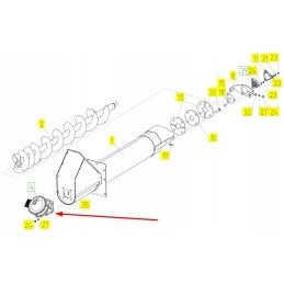 101428408 grain discharge gear