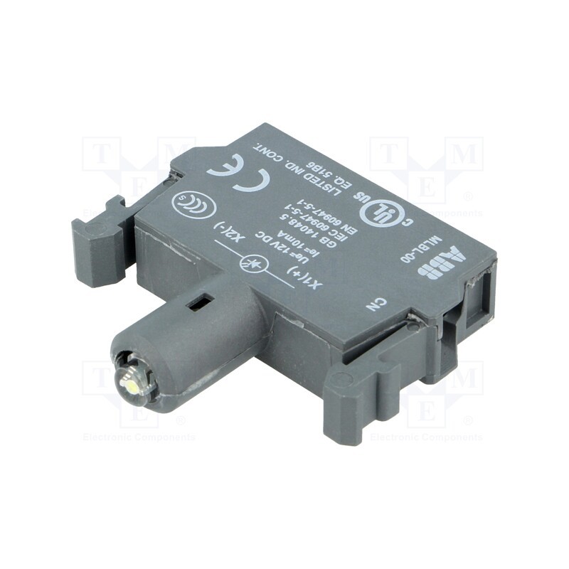 1 pcs x ABB - 1SFA611621R1005 - Illuminating unit, 22mm, Illumin: LED, front, white, 12VDC, 8÷15mA