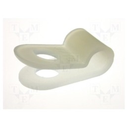 50 pcs x FIX&FASTEN - CC-2 - Fixing clamp, Cable P-clips, ØBundle : 4.5mm, polyamide, natural