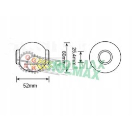 Upper pulley ball, category 3 2 33004
