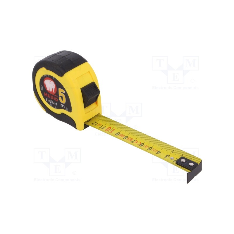 1 pcs x MEDID - 8255 - Measuring tape, L: 5m, Width: 25mm, Enclos.mat: ABS,elastolan