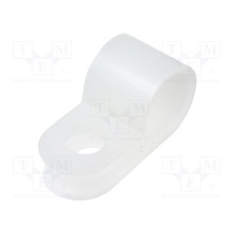 50 pcs x FIX&FASTEN - CC-4 - Fixing clamp, Cable P-clips, ØBundle : 7.6mm, polyamide, natural