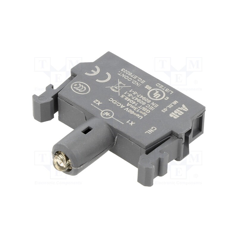 1 pcs x ABB - 1SFA611621R1033 - Illuminating unit, 22mm, Illumin: LED, front, 60VAC, yellow, 60VDC