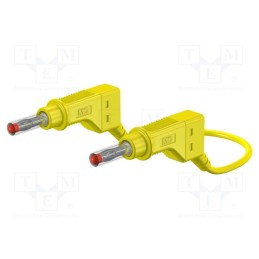 1 pcs x STu00c4UBLI - 66.9408-15024 - Test lead, 32A, banana plug 4mm,both sides, Urated: 600V, yellow