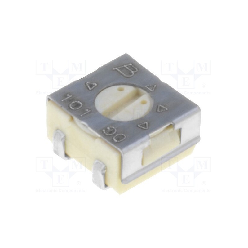500 pcs x BOURNS - 3314J-1-101E - Potentiometer: mounting, single turn,horizontal, 100Ω, 250mW, SMD