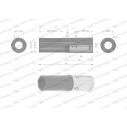 Hex socket 1 2 15 mm long crv50b