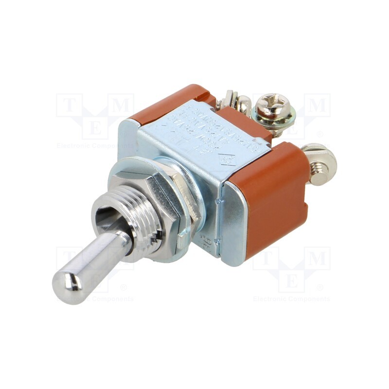 1 pcs x NKK SWITCHES - S302T - Switch: toggle, Pos: 2, SPDT, ON-ON, 6A/250VAC, 20A/30VDC, -10÷70°C