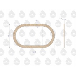 Side cover seal, rubber plug, C 330, 10 pcs
