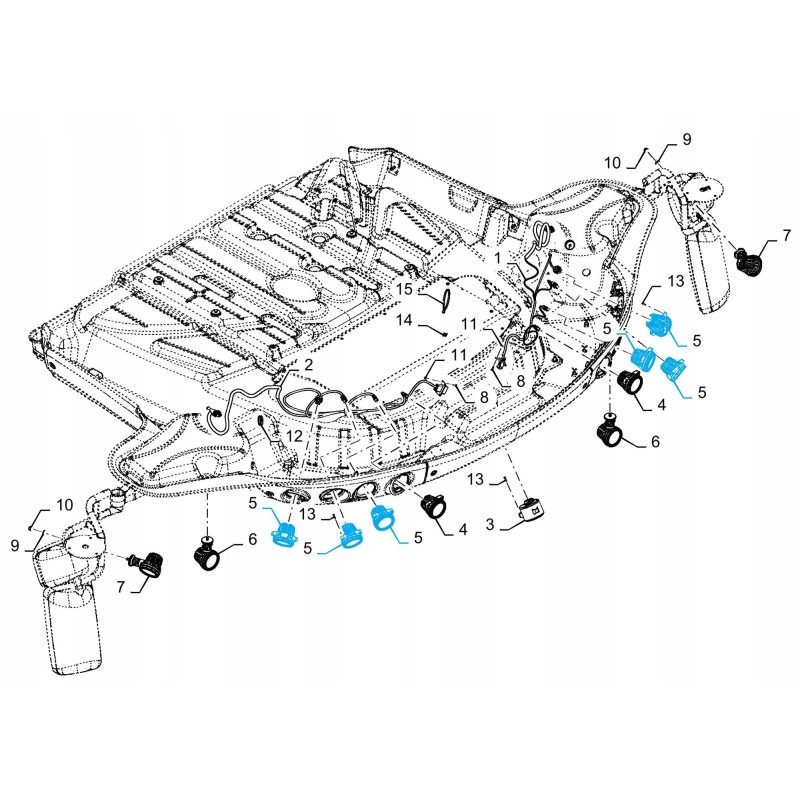 New Holland CX8 CR9 47744100 CNH work lamp