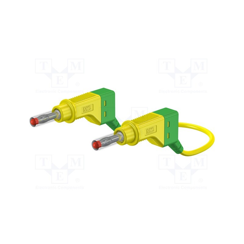 1 pcs x STu00c4UBLI - 66.9408-15020 - Test lead, 32A, banana plug 4mm,both sides, Urated: 600V