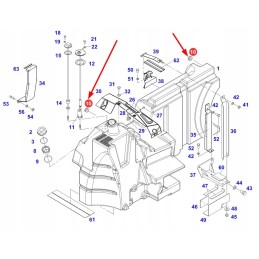 F916201061010 rubber plug for the fuel tank