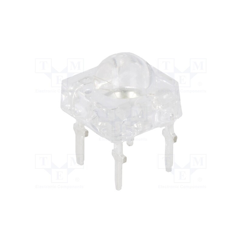 1 pcs x OPTOSUPPLY - OSRWM4Z2C1D - LED Super Flux, 7.62x7.62mm, bicolour, red/white, 1560÷2300mcd