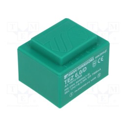 1 pcs x BREVE TUFVASSONS - TEZ6/D230/12V - Transformer: encapsulated, 6VA, 230VAC, 12V, 500mA, PCB, IP00, TEZ