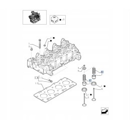 Valve spring new holland case cnh 4895215