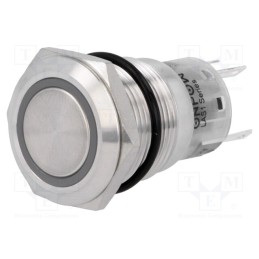 1 pcs x ONPOW - LAS1-AGQ-11E/B/12V - Switch: vandal resistant, Pos: 2, SPDT, 0.5A/220VAC, 1A/24VDC, IP67