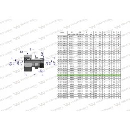 Metric hydraulic connector ab a m36x2 b 16x1 5