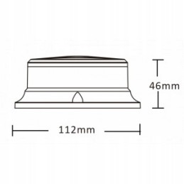 Pico LED magnet warning lamp rooster 12 24v