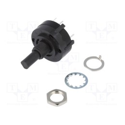 1 pcs x C&K - A12505RNCQ - Switch: rotary, Pos: 8, 2.5A/125VAC, 0.35A/125VDC, Poles number: 1