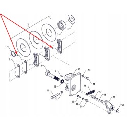 P5s43401108 handbrake friction lining