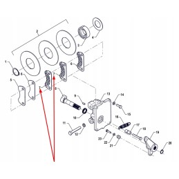 P5s43401109 handbrake friction lining
