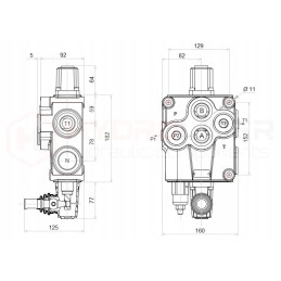 Hydraulic distributor 1s 120l c1 badestnost