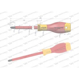 PH3 screwdriver 150 mm insulated vde steel s2 motogen