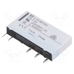 1 pcs x FUJITSU - FTR-LYCA012V - Relay: electromagnetic, SPDT, Ucoil: 12VDC, 6A, 6A/250VAC, 6A/24VDC