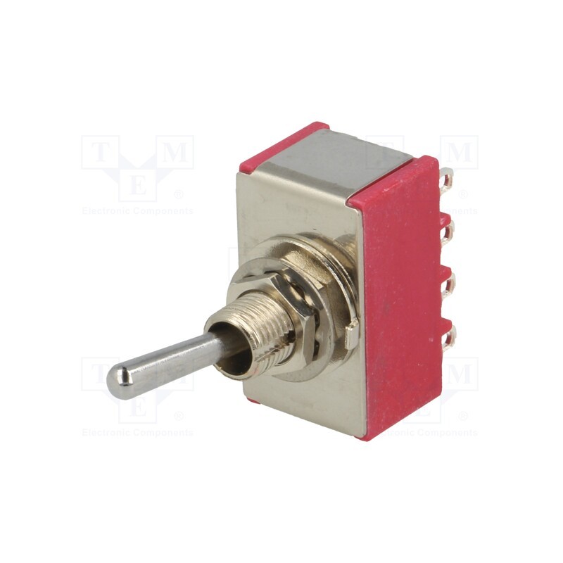 1 pcs x IC SWITCHES - IC4201T1B1M1QE - Switch: toggle, Pos: 3, 4P3T, ON-OFF-ON, 5A/125VAC, 5A/28VDC, 1000MΩ