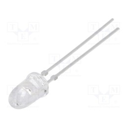 2 pcs x VISHAY - TLHE5800 - LED, 5mm, yellow, 1000÷3500mcd, 4°, Front: convex, 2÷2.6V