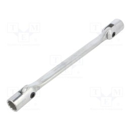 1 pcs x KING TONY - 19101415 - Wrench, socket spanner,with joint, 14mm,15mm, L: 240mm