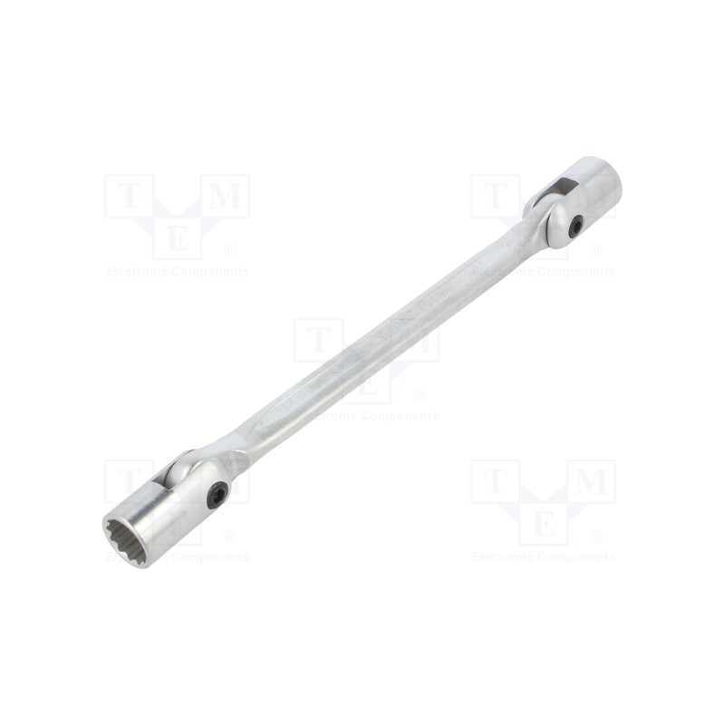 1 pcs x KING TONY - 19101415 - Wrench, socket spanner,with joint, 14mm,15mm, L: 240mm