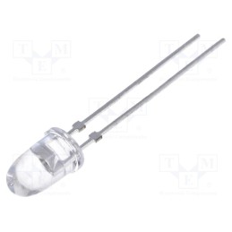 2 pcs x VISHAY - TLCY5800 - LED, 5mm, yellow, 7.5÷35cd, 8°, Front: convex, 2.1÷2.7V