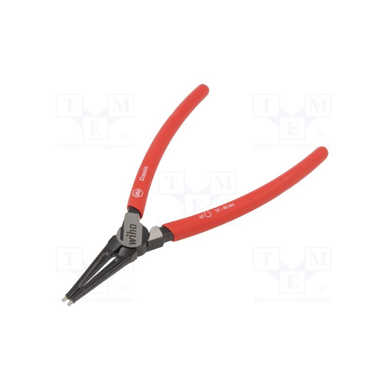 1 pcs x WIHA - 36220 - Pliers, for circlip, external, 19÷60mm, Pliers len: 185mm, Classic