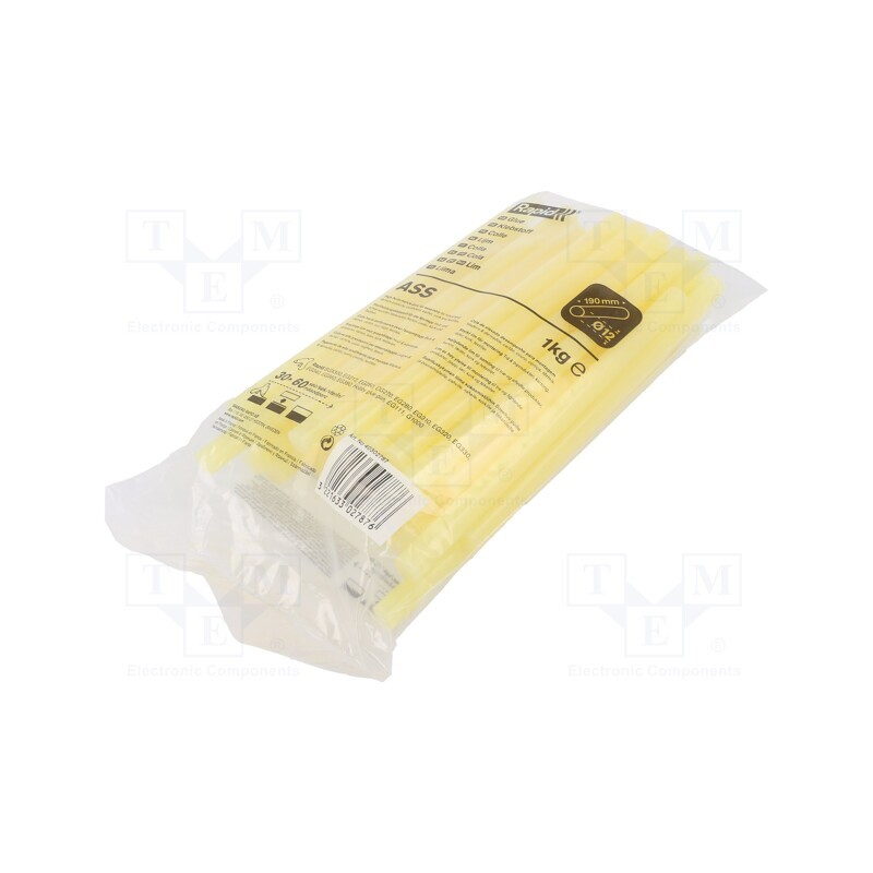 1 pcg x RAPID - 40302787 - Hot melt glue, Ø: 12mm, L: 190mm, Bonding: 30s, Temp: 170÷190°C, 1kg