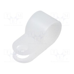 50 pcs x FIX&FASTEN - CC-5 - Fixing clamp, Cable P-clips, ØBundle : 9mm, polyamide, natural