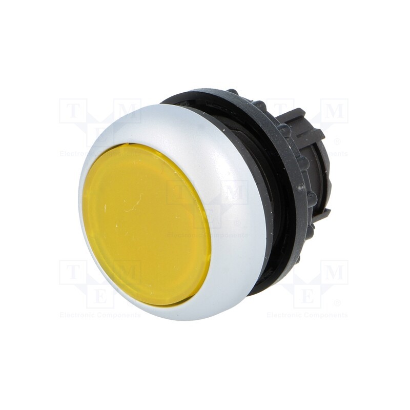 1 pcs x EATON ELECTRIC - M22-DL-Y - Switch: push-button, 22mm, Stabl.pos: 1, yellow, M22-FLED,M22-LED