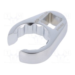 1 pcs x KING TONY - 1031-24R - Wrench, 12-angles,side,crowfoot,spanner,special, 24mm, L: 55mm