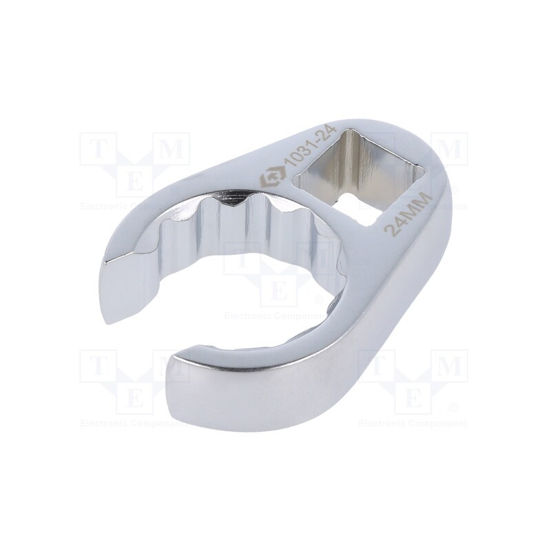 1 pcs x KING TONY - 1031-24R - Wrench, 12-angles,side,crowfoot,spanner,special, 24mm, L: 55mm