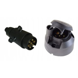 7-pole trailer plastic socket plug