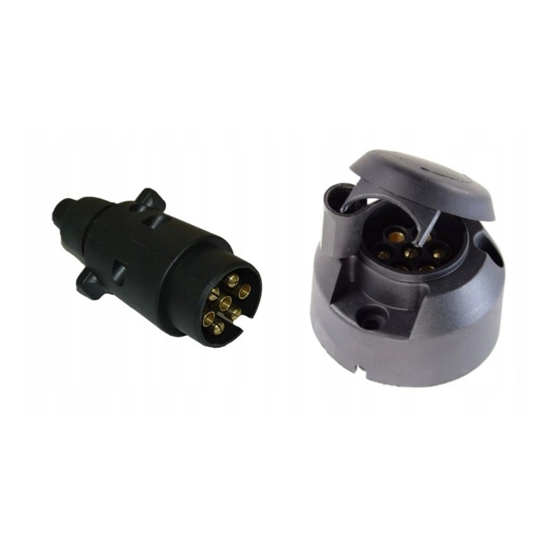 7-pole trailer plastic socket plug