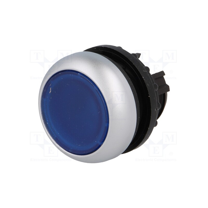 1 pcs x EATON ELECTRIC - M22-DL-B - Switch: push-button, 22mm, Stabl.pos: 1, blue, M22-FLED,M22-LED