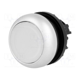 1 pcs x EATON ELECTRIC - M22-DL-W - Switch: push-button, 22mm, Stabl.pos: 1, white, M22-FLED,M22-LED