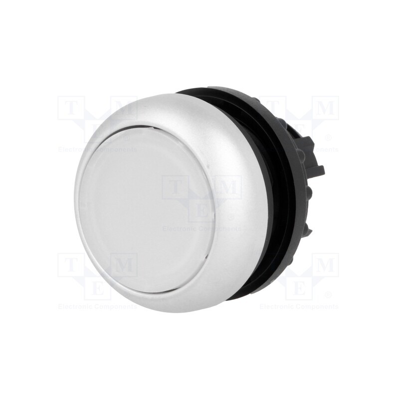 1 pcs x EATON ELECTRIC - M22-DL-W - Switch: push-button, 22mm, Stabl.pos: 1, white, M22-FLED,M22-LED