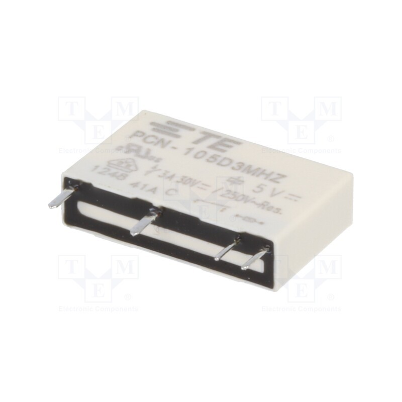 1 pcs x TE Connectivity - 3-1461491-0 - Relay: electromagnetic, SPST-NO, Ucoil: 5VDC, 5A, 3A/240VAC, PCB
