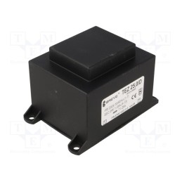 1 pcs x BREVE TUFVASSONS - TEZ25/D230/24V - Transformer: encapsulated, 25VA, 230VAC, 24V, 1041.6mA, PCB, IP00