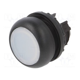 1 pcs x EATON ELECTRIC - M22S-DL-W - Switch: push-button, 22mm, Stabl.pos: 1, white, M22-FLED,M22-LED