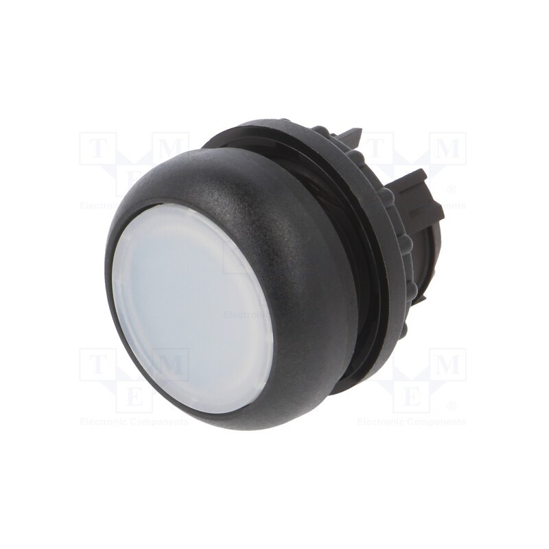 1 pcs x EATON ELECTRIC - M22S-DL-W - Switch: push-button, 22mm, Stabl.pos: 1, white, M22-FLED,M22-LED