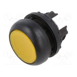 1 pcs x EATON ELECTRIC - M22S-DL-Y - Switch: push-button, 22mm, Stabl.pos: 1, yellow, M22-FLED,M22-LED