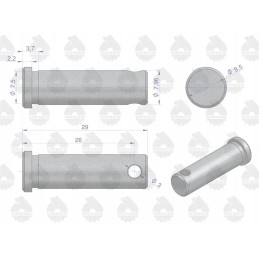 Clutch lever pin 887897m1u sold p