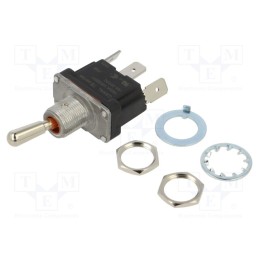 1 pcs x CANAL ELECTRONIC - TB2-AB18-1 - Switch: toggle, Pos: 2, SPDT, ON-(ON), 16A/250VAC, 16A/30VDC, IP68